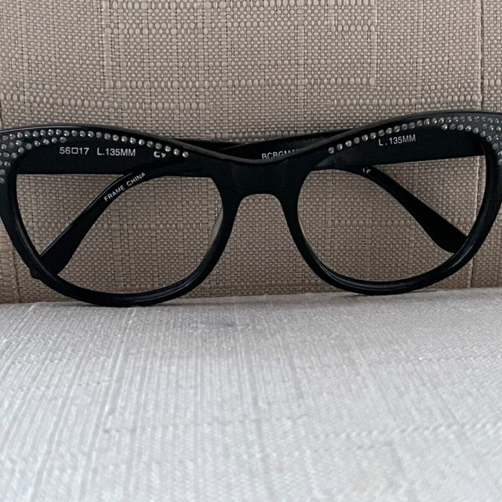 BCBGMAXAZRIA Women Sunglasses/Eyeglasses Frame GLIMMER Black 56[]17 135